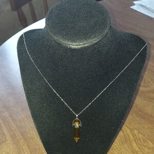 Stunning Silver and Gold Crystal Necklace
